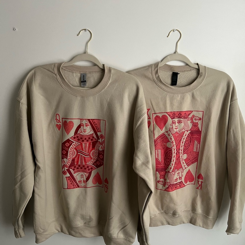 Valentine’s Day Matching Couples’ Sweatshirts